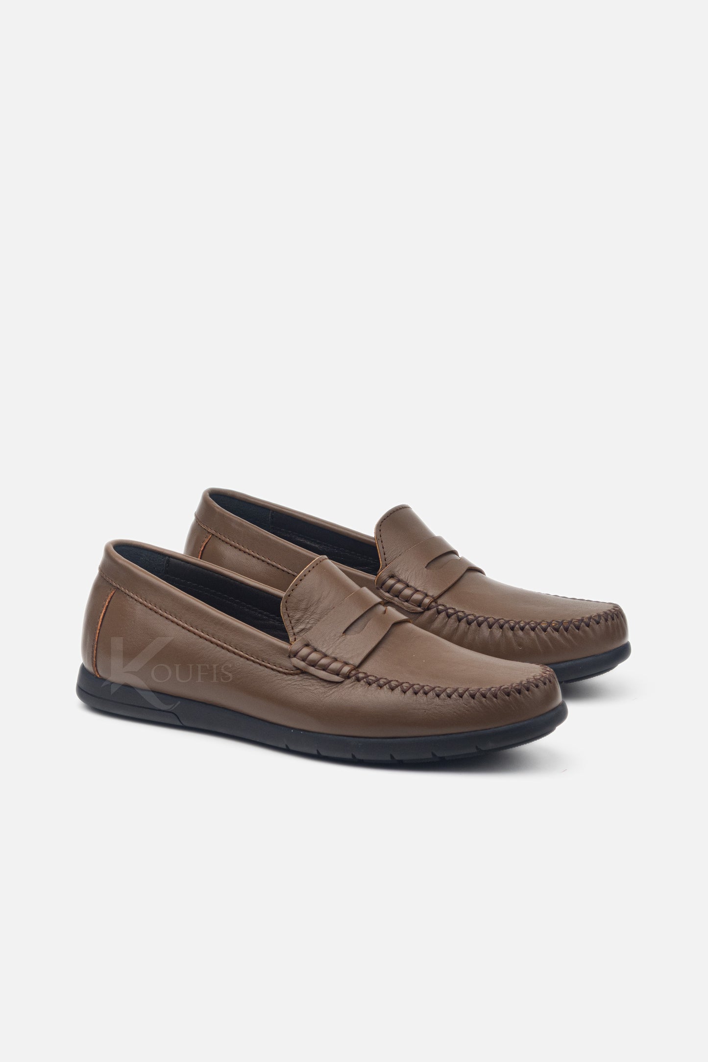 K609 Mocassin En Cuir