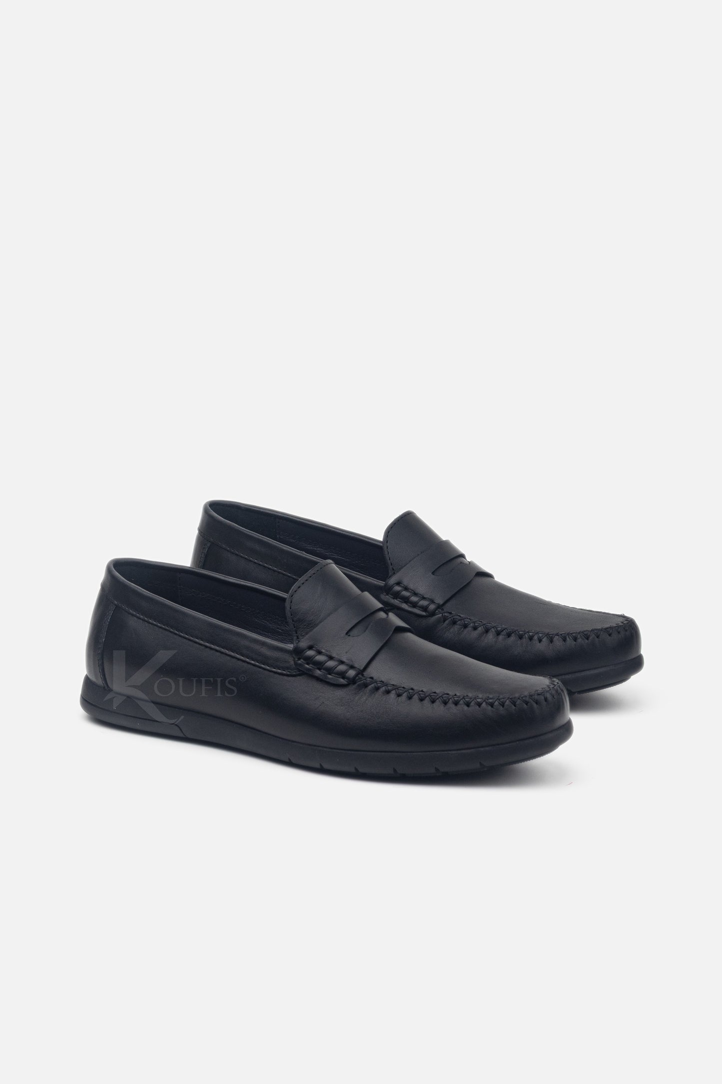 K609 Mocassin En Cuir