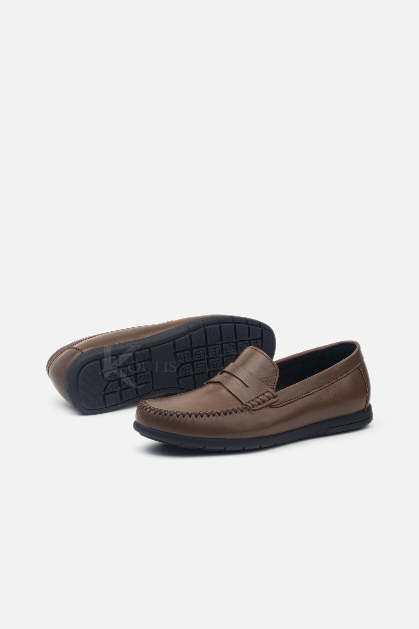 K609 Mocassin En Cuir