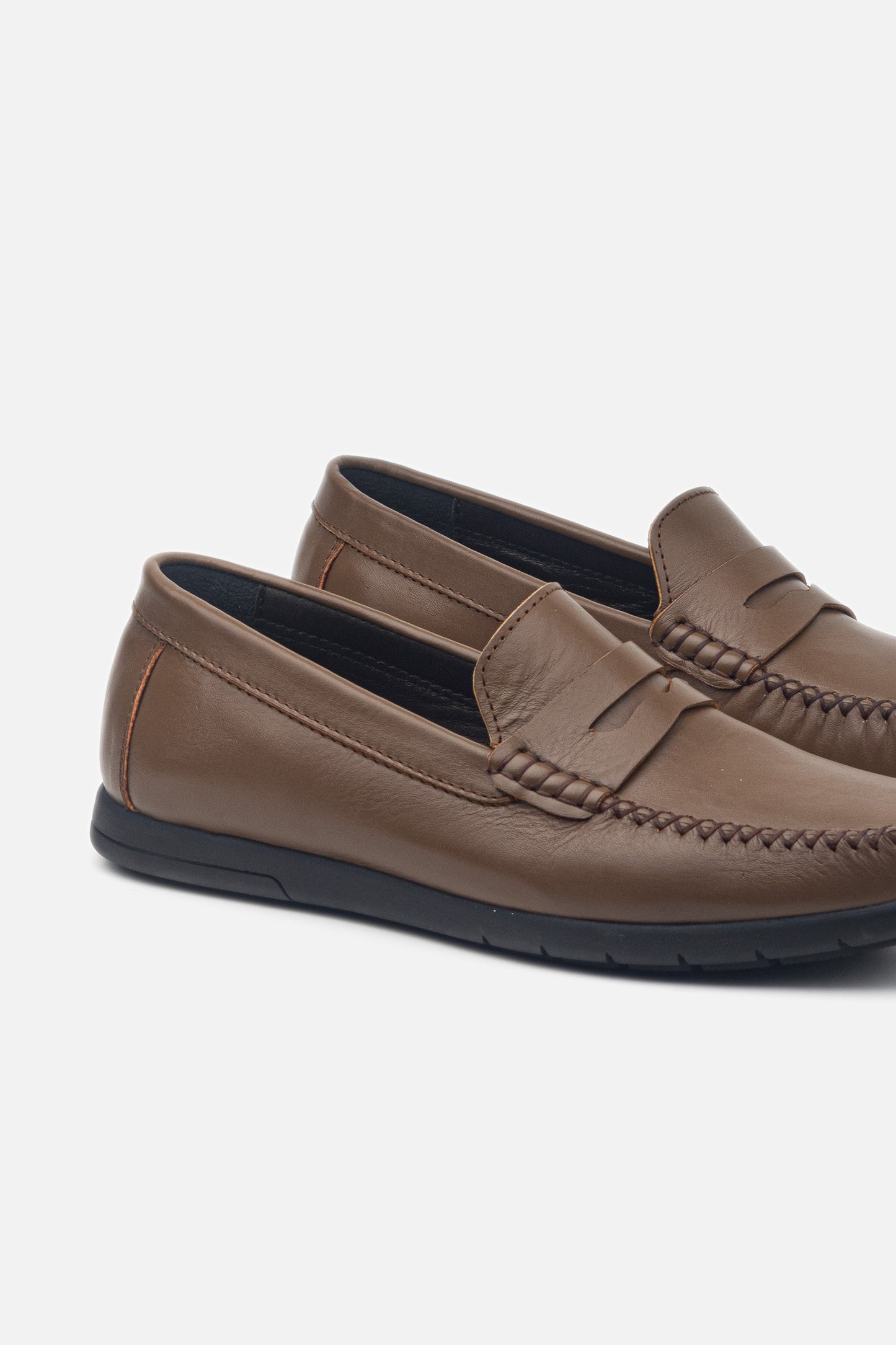 K609 Mocassin En Cuir