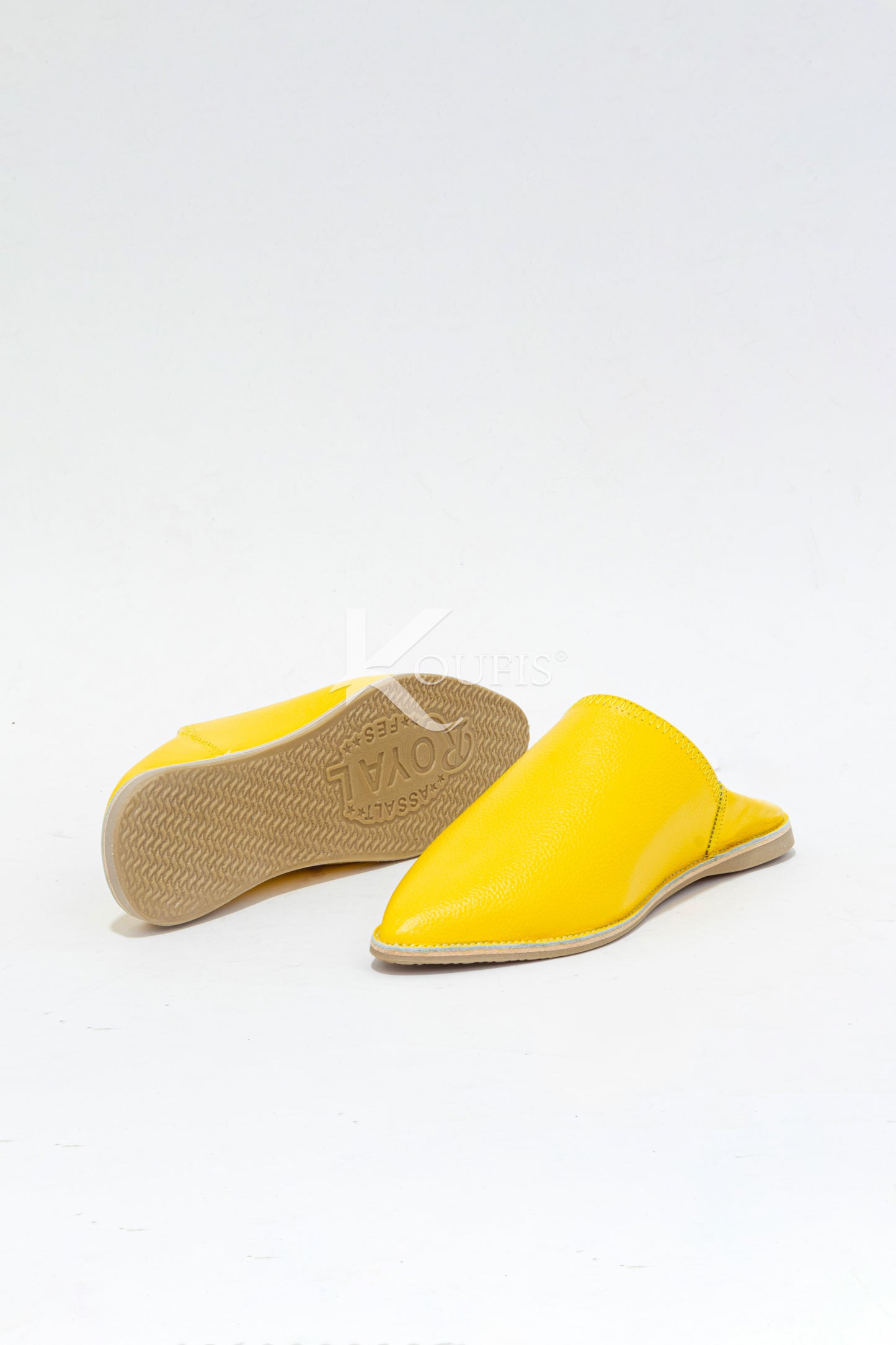 k01 Babouche Marocaine en Cuir