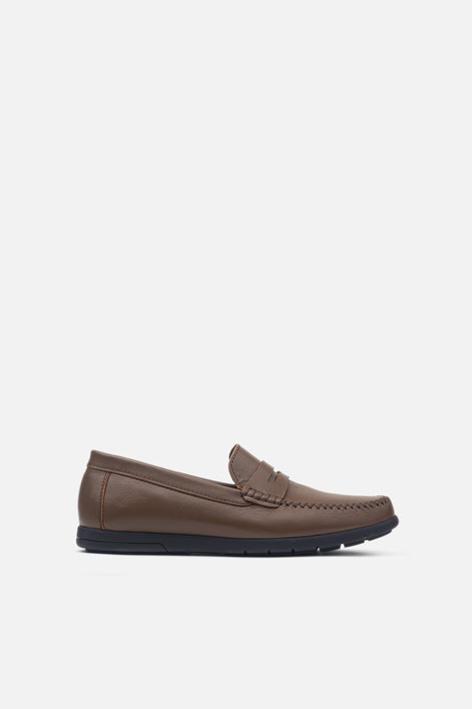 K609 Mocassin En Cuir