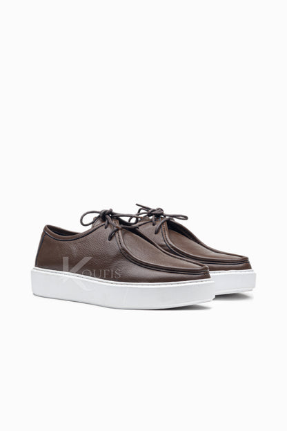 K26 Basket en Cuir Marron