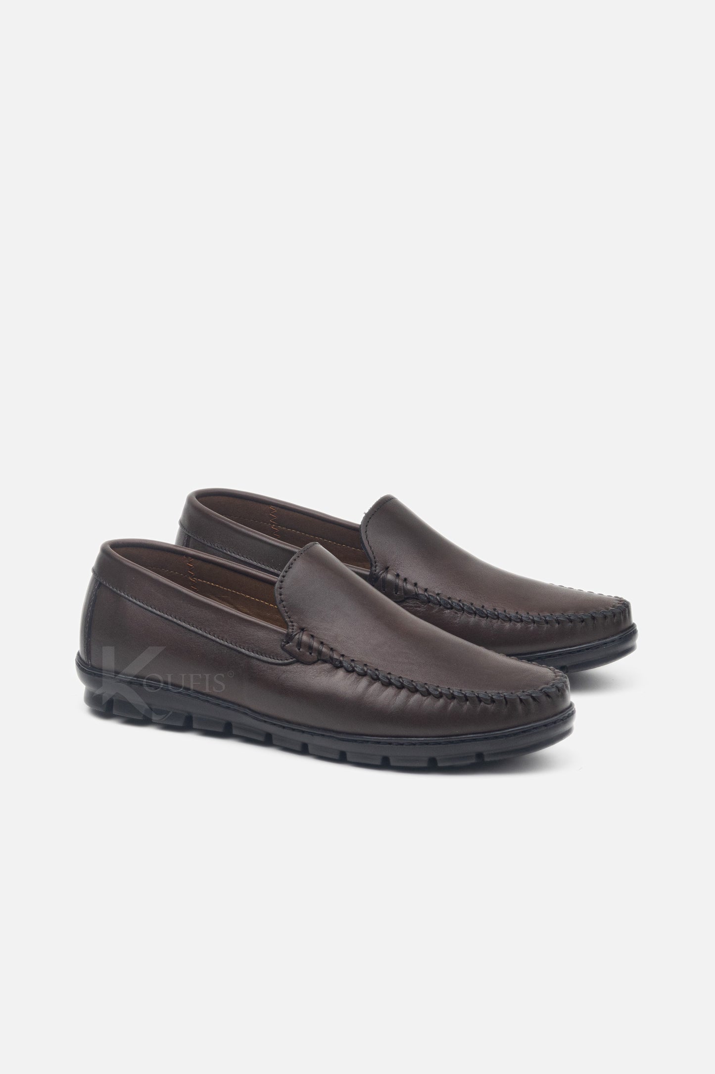 K613 Mocassin En Cuir