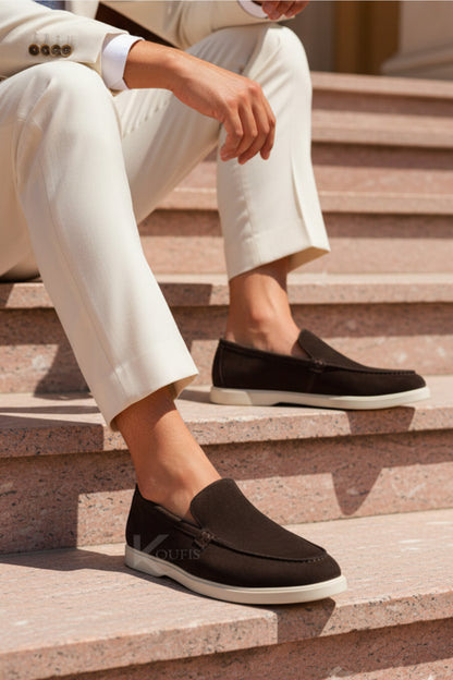 K607 Ballerine en Daim