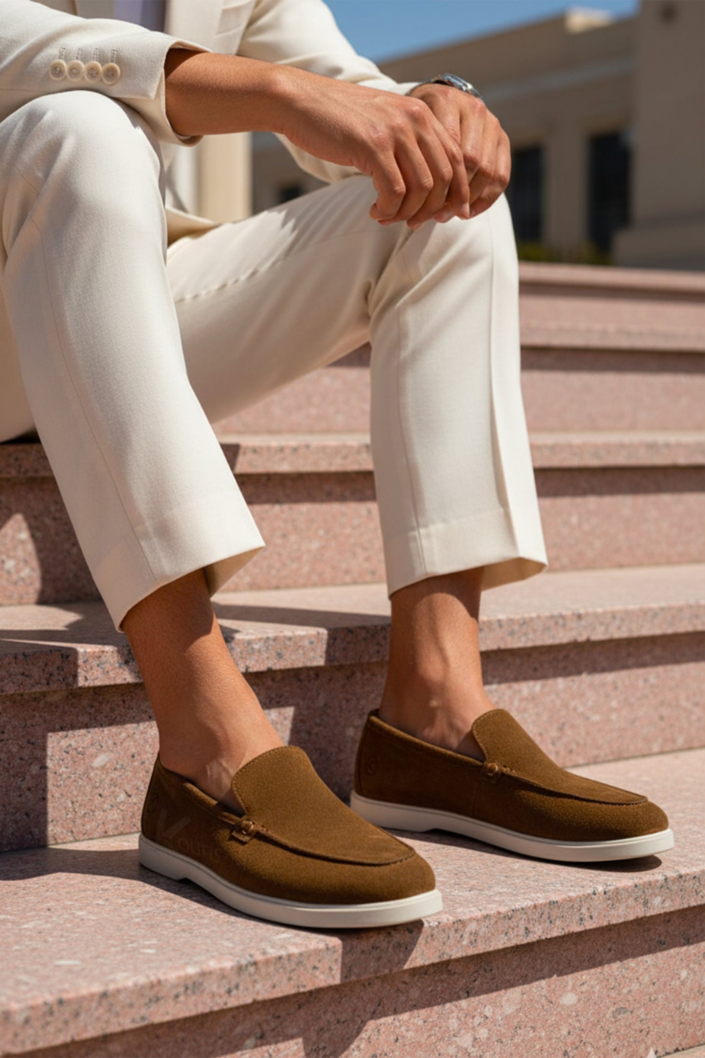 K607 Ballerine en Daim